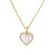 Kate Spade Jewelry | Kate Spade Take Heart Gold White Pendant Necklace | Color: Gold/White | Size: Os