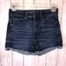 American Eagle Outfitters Shorts | American Eagle Super Hi Rise Shortie Size 2 Dark Wash Super Stretch | Color: Tan | Size: 2