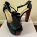 Jessica Simpson Shoes | Jessica Simpson Platform Sandals, Black. Size 5. | Color: Black | Size: 6