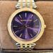 Michael Kors Accessories | Michael Kors Darci Watch- Purple Face | Color: Gold/Silver | Size: Os