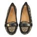 Coach Shoes | Coach Flores Loafers Brown Leather Jacquard Signature C Slip-On Flats 7.5 | Color: Brown | Size: 7.5