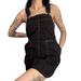 Urban Outfitters Dresses | Like New Urban Outfitters Black Contrast Stitch Overall Dress | Color: Black/White | Size: Xs