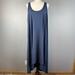 Athleta Dresses | Athleta Womens Presidio Traveler High Low Maxi Dress Size L Large Blue Pockets | Color: Blue | Size: L