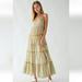 Free People Dresses | Free People Intimately Dress Women's Boho Midnight Dance Maxi Fixed Straps Woven | Color: Gray/Orange | Size: S