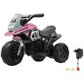 Jamara 460228 - Ride-on E-Trike Racer pink - 6V Akku, elektrisches Dreirad mit extra starkem Bürstenmotor, Stahlhinterachse, Stahlvordergabel, LED Frontlicht, Musik, ca. 1 Std. Fahrzeit, rosa