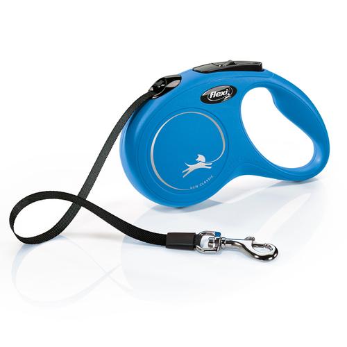 flexi New Classic Gurt-Leine S blau,5m Hund