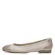 Tamaris Damen Klassische Ballerinas, Frauen Flats,Freizeitschuhe,sportlich,Ballerinen,Halbschuhe,Sommerschuhe,Slipper,flach,Ivory Comb,42 EU