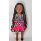 African Black Girl Dolls - 18 Inch Black Dolls with Curly Hair, African American Doll, Black Girl Doll with Wax Dress as Gifts for Girls (Wax)