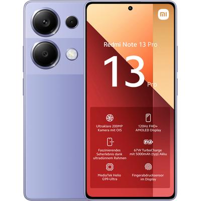 XIAOMI Smartphone "Redmi Note 13 Pro 8+256GB", lila (lavender lila), 256 GB, Mobiltelefone Image