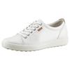 Sneaker ECCO "SOFT 7 W", Damen, Gr. 43, beige (creme), Leder, sportlich, Schuhe, mit Label, Freizeitschuh, Halbschuh, Schnürschuh, schmale Form