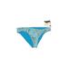 Vera Bradley Swimsuit Bottoms: Blue Swimwear - Women's Size Medium