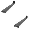 Angoily 2pcs Floor Mount Tie Rod Flooring Tools Flooring Pull Bar Vinyl Plank Flooring Installation Kit Laminate Floor Installation Kit 45# Steel Strengthen Installation Tool