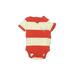 Baby Gap Short Sleeve Onesie: Red Stripes Bottoms - Size 0-3 Month