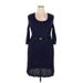 Say What? Casual Dress - Sweater Dress: Blue Dresses - New - Women's Size 2X