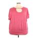Lane Bryant Short Sleeve T-Shirt: Pink Tops - Women's Size 22 Plus