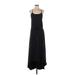 Athleta Casual Dress - Midi Scoop Neck Sleeveless: Black Print Dresses - Women's Size 6