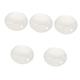 MAGICLULU 5pcs Palm Stone Moonstone Polished Mineral Rock Oval Stone Decorative Stone Beads Craft Stone Lovely Stone Decor Rock Quartz Crystals Plaster Child to with