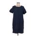 Boden Casual Dress - Shift: Blue Solid Dresses - Women's Size 8