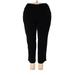 Alfred Dunner Casual Pants - High Rise: Black Bottoms - Women's Size 18 Plus
