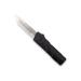 CobraTec Knives Lightweight OTF Folding Knive 3.25in D2 Steel Tanto Non-Serrated Black BCTLWTNS