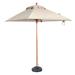 BFM Seating Market Umbrella, Fiberglass in White | 97 H x 7.5 W x 7.5 D in | Wayfair U7.5SQFWG-LNA