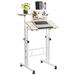 Upgrade Adjustable Standing Laptop Desk New Function Comfortable Posture Flexible Moving Sturdy & Easy Assembly Wood/Metal | Wayfair W16-12034