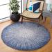 Blue 60 x 60 x 0.2 in Indoor Area Rug - Ivy Bronx Leudbald Abstract Handmade Tufted Wool Area Rug Cotton/Wool | 60 H x 60 W x 0.2 D in | Wayfair