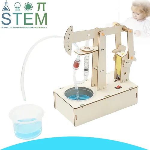 Kinder Stiel Spielzeug diy Pumpe inheit Montage Modell Material Kits Wasserpumpe Experiment