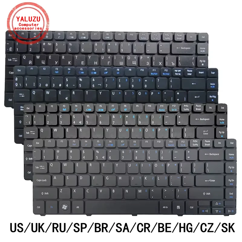 US/UK/RU/SP/BR/SA/CR/BE/HG/CZ/SK Laptop Tastatur Für ACER 4738/Z/ZG 4739/Z 4740/G 4741/G 4743/G 4745/G 4746 4750/G 4752/G Image