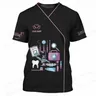Arzt Zahnarzt Krankens ch wester Uniform Krankenhaus Klinik 3D-Druck T-Shirt Frauen Mode T-Shirt