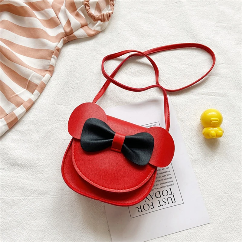 Kinder Umhängetasche Zubehör kawaii Mädchen Prinzessin Bogen eine Schulter Mini Null Brieftasche Zubehör Mädchen Tasche Geburtstags geschenk Image