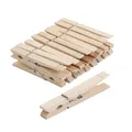 24 Pack Wooden Clothespins And Moisture Resistant Clothes Pegs Durable Wood Clothing Pins Strong