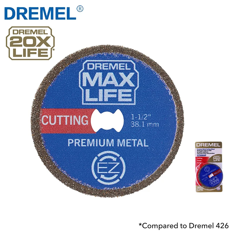 Dremel Max Life Schneid radscheibe 0,04x1,5x1,5 Zoll Leistung Premium Metall Rotations werkzeugs chl eifer Zubehör ez506hp ez423 Image