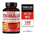 7-in-1 Ultra Tribulus Terrestris & Horny Goat Weed Capsules 9170 Mg Boosts Energy Stamina for Men