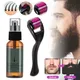 Natural Men Beard Growth Roller Kit Men's Beard Growth Oil Nourishing Enhancer Beard Oil Spray Anti