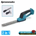 2 in 1 Electric Hedge Trimmer Cordless Pruner Weeding Shear Shrub Grass Saw Lawn Mower Garden Power