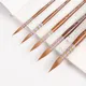 High Quality Kolinsky Sable Hair Mixed Watercolor Painting Brush Mop Hook Pen Round Head Brown