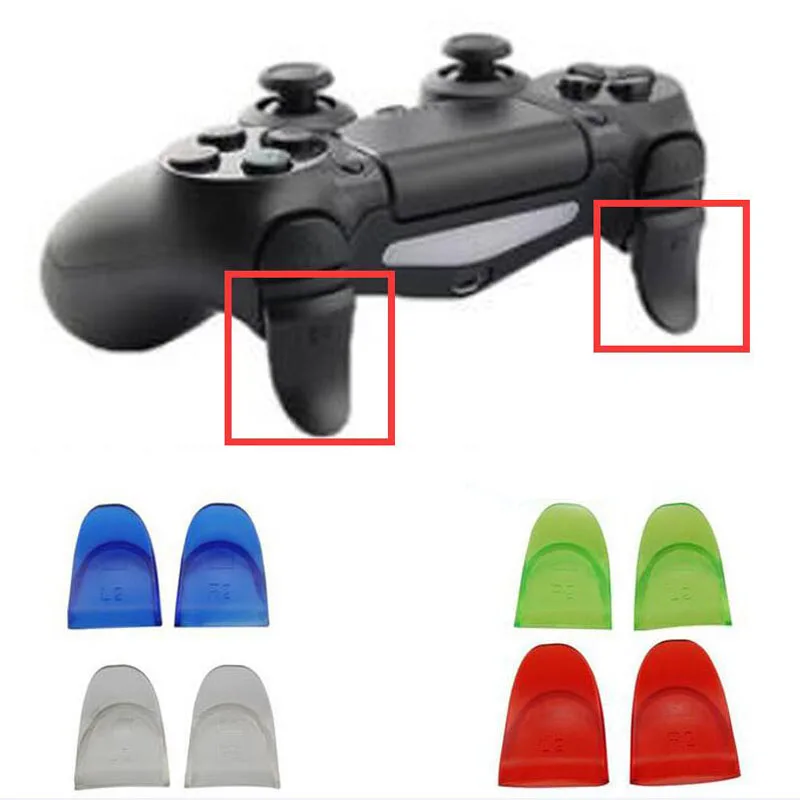 R2 L2 Dual Trigger Extender Attachment Extra Longer Button Part for Sony Playstation Dualshock 4 PS4 Pro Slim Controller Gamepad