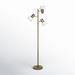 Everly Quinn Ardana 67.5" Brass Tree Floor Lamp in White/Yellow | 67.5 H x 25 D in | Wayfair 452638297E754E61BEE8BB7578F20614