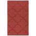 Red Rectangle 3' x 5' Area Rug - Winston Porter Rucsanda Area Rug w/ Non-Slip Backing 60.0 x 36.0 x 0.3 in white | Wayfair