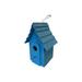 Arlmont & Co. Sheali 10 in x 7 in x 6 in Birdhouse Wood in Blue | 10 H x 7 W x 6 D in | Wayfair DBA97093D6084ADCBE688F09469B93A6