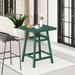 Lark Manor™ Asaiah Square 30.8" L x 30.8" W Outdoor Bar Table Plastic in Green | 37 H x 30.8 W x 30.8 D in | Wayfair