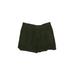 Tahari Shorts: Green Solid Bottoms - Women's Size Large