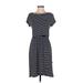 Gap Casual Dress - Midi: Blue Stripes Dresses - Women's Size X-Small