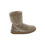 Ugg Australia Boots: Winter Boots Wedge Boho Chic Tan Solid Shoes - Women's Size 5 - Round Toe