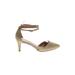 Journee Collection Heels: Pumps Stilleto Cocktail Gold Shoes - Women's Size 8 - Pointed Toe