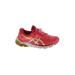 Asics Sneakers: Red Color Block Shoes - Women's Size 6 - Almond Toe