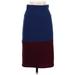 Lularoe Casual Midi Skirt Calf Length: Burgundy Solid Bottoms - Women's Size Small