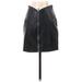 Topshop Faux Leather Skirt: Black Bottoms - Women's Size 4