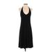 J.Crew Casual Dress - A-Line Halter Sleeveless: Black Solid Dresses - Women's Size 2X-Small